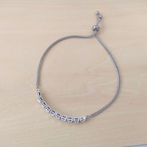 Crystal & Stainless Steel Bracelet - Picture 2 of 6